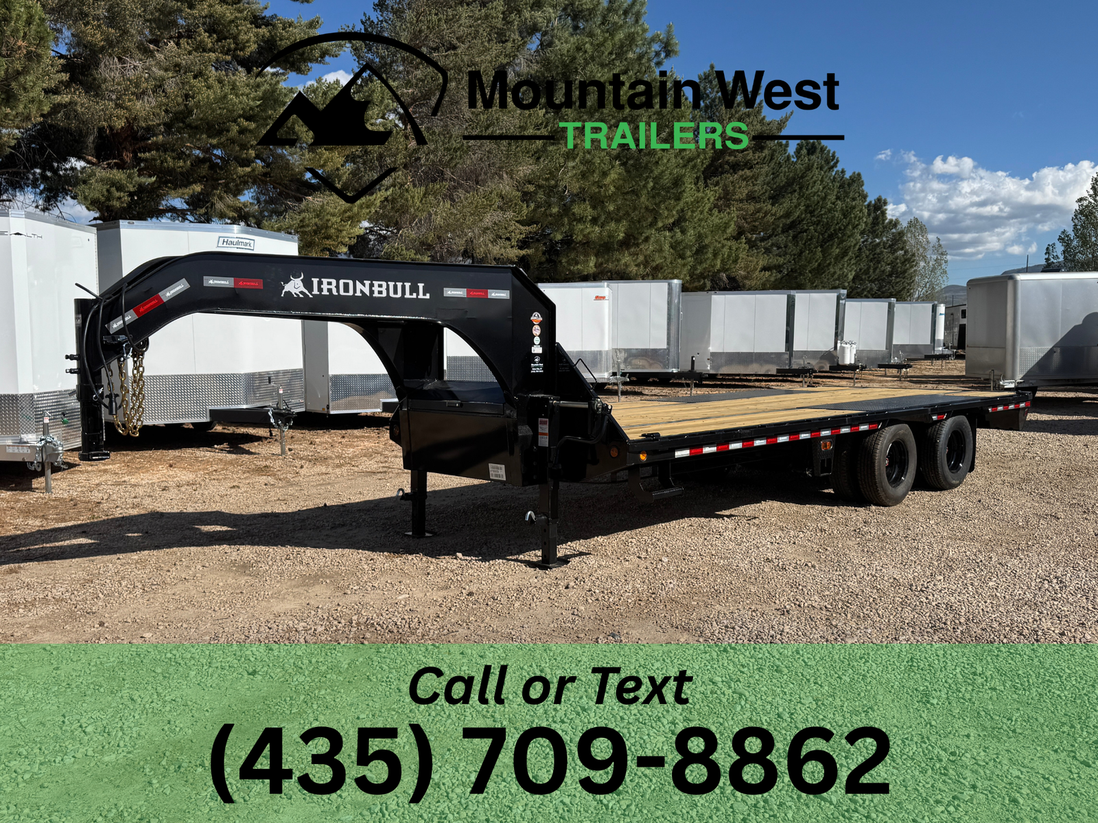 2027 Iron Bull 8.5X22-25.9K Gooseneck Flatbed Equipment Trailer