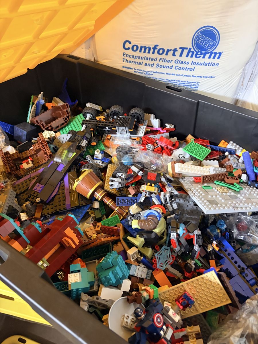 Large Bulk Lot of Used LEGO Bricks and Pieces, Assorted Colors & Themes