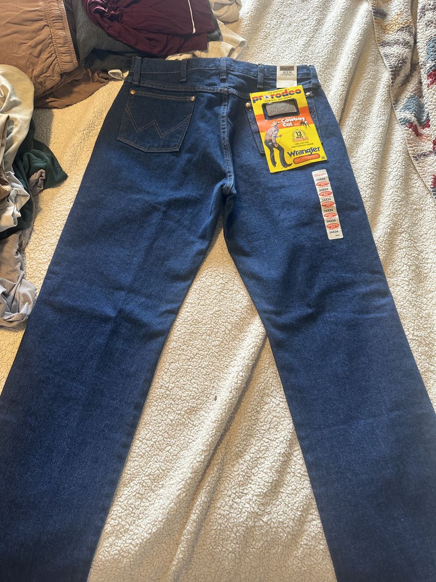 Mens Wrangler Orginal Cowboy Cut Jeans 34x34