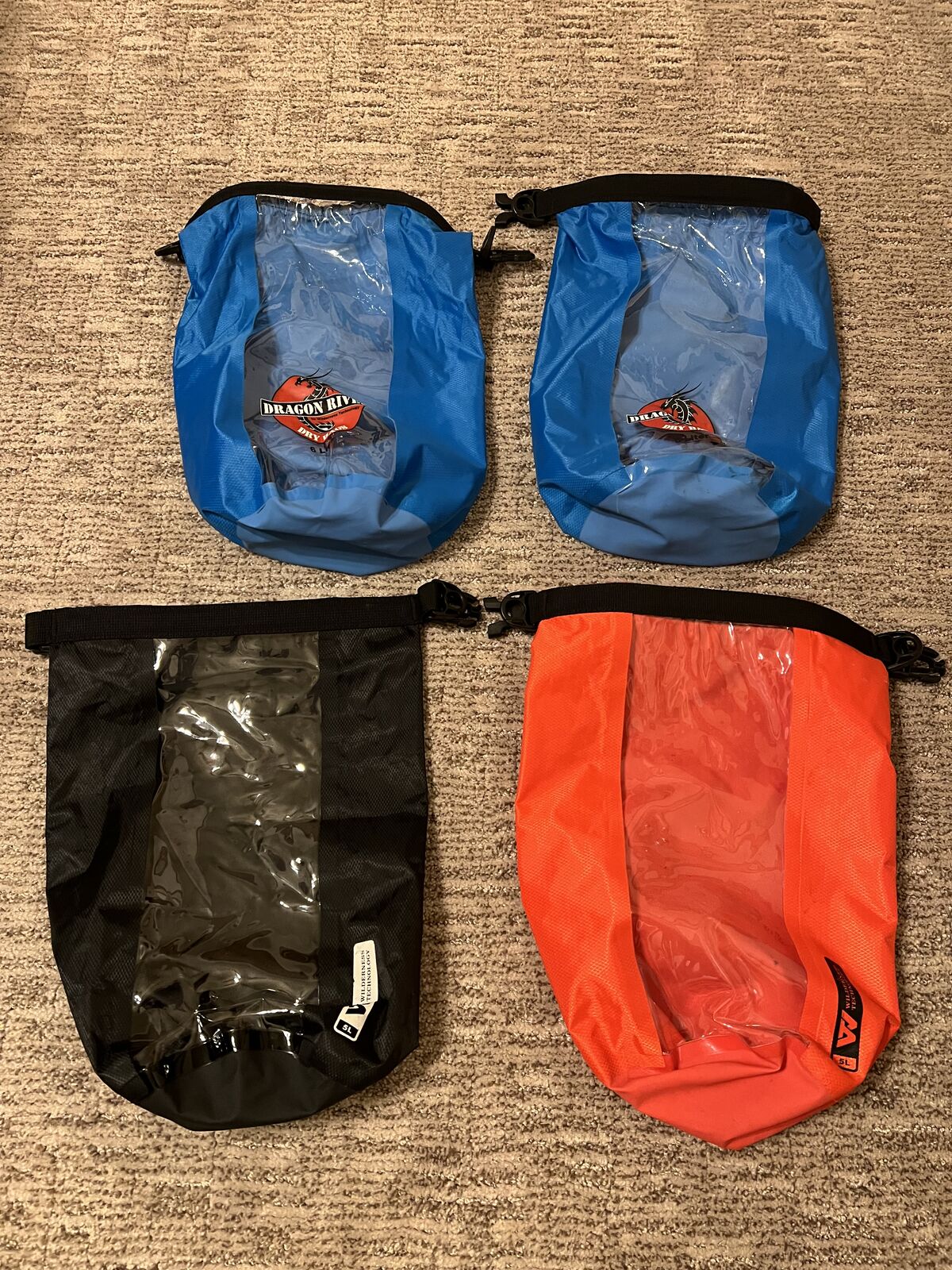 Dry Bags - 6L x 2 + 5L x 2