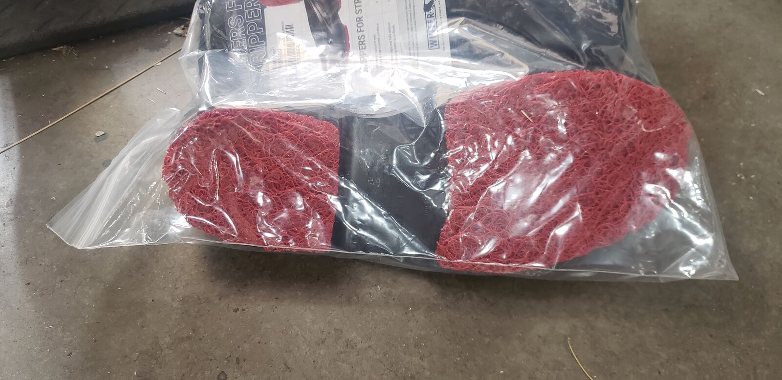 1 Pair Winter Walking Overshoe Men's Pull On Black Latex JD2226