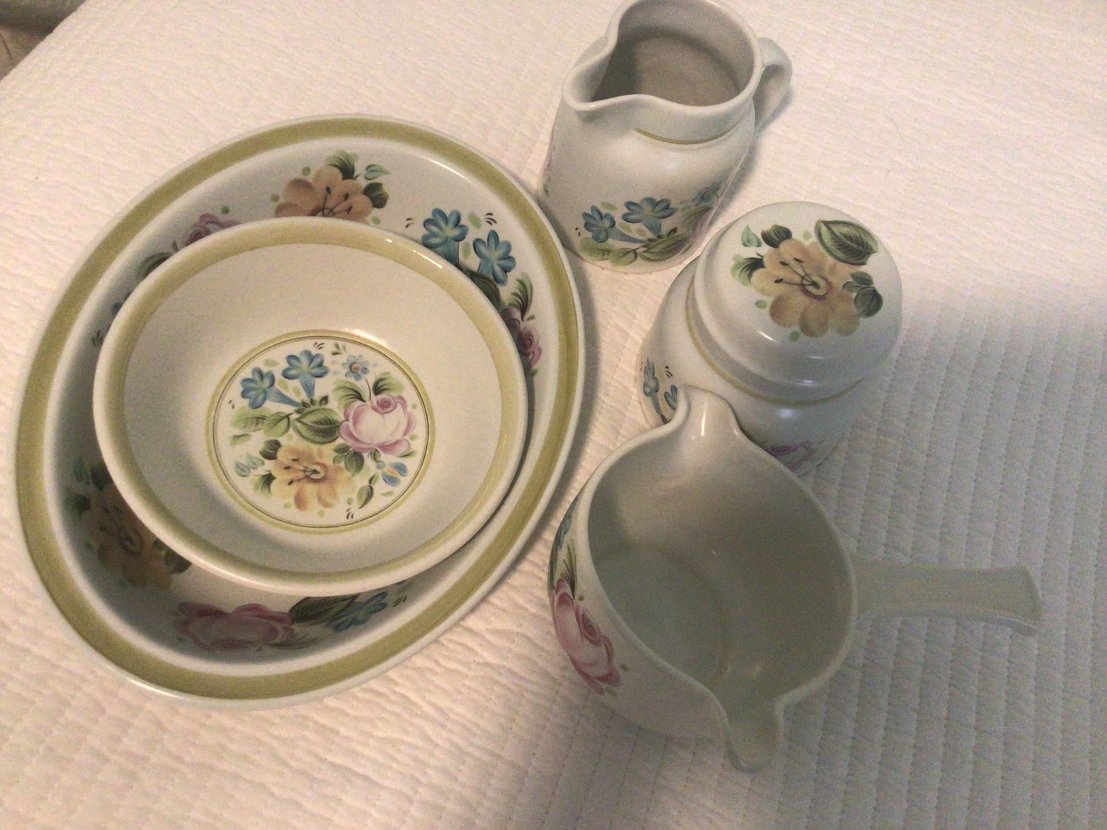 ROYAL DOULTON Dubarry Lambeth stoneware various dishes