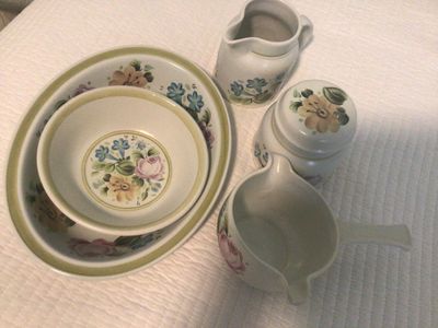 ROYAL DOULTON Dubarry Lambeth stoneware various dishes
