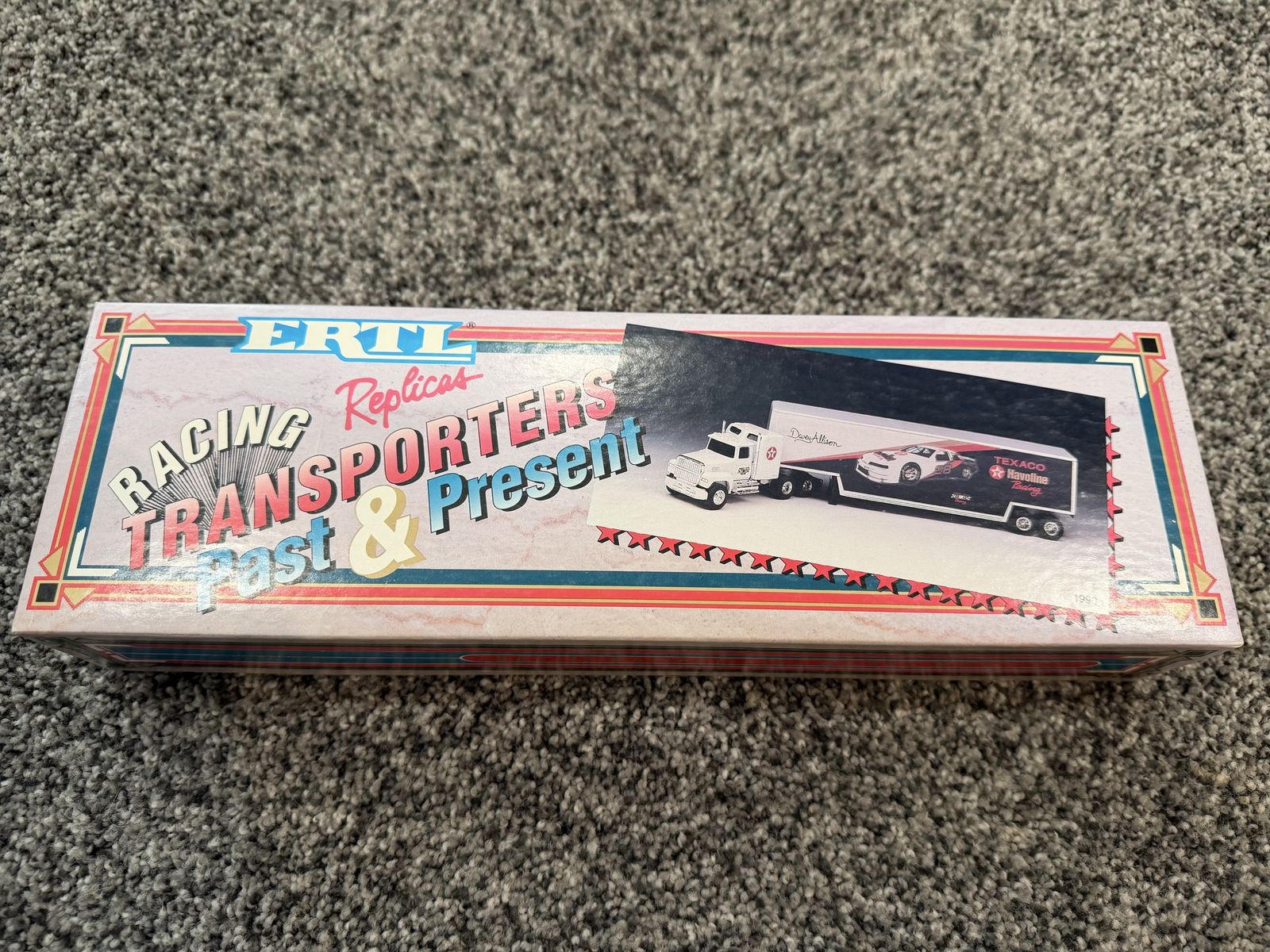 Ertl Racing Transporters Past & Present Diecast Replicas 1992 Stock No. 2909 Davey Allison Texaco