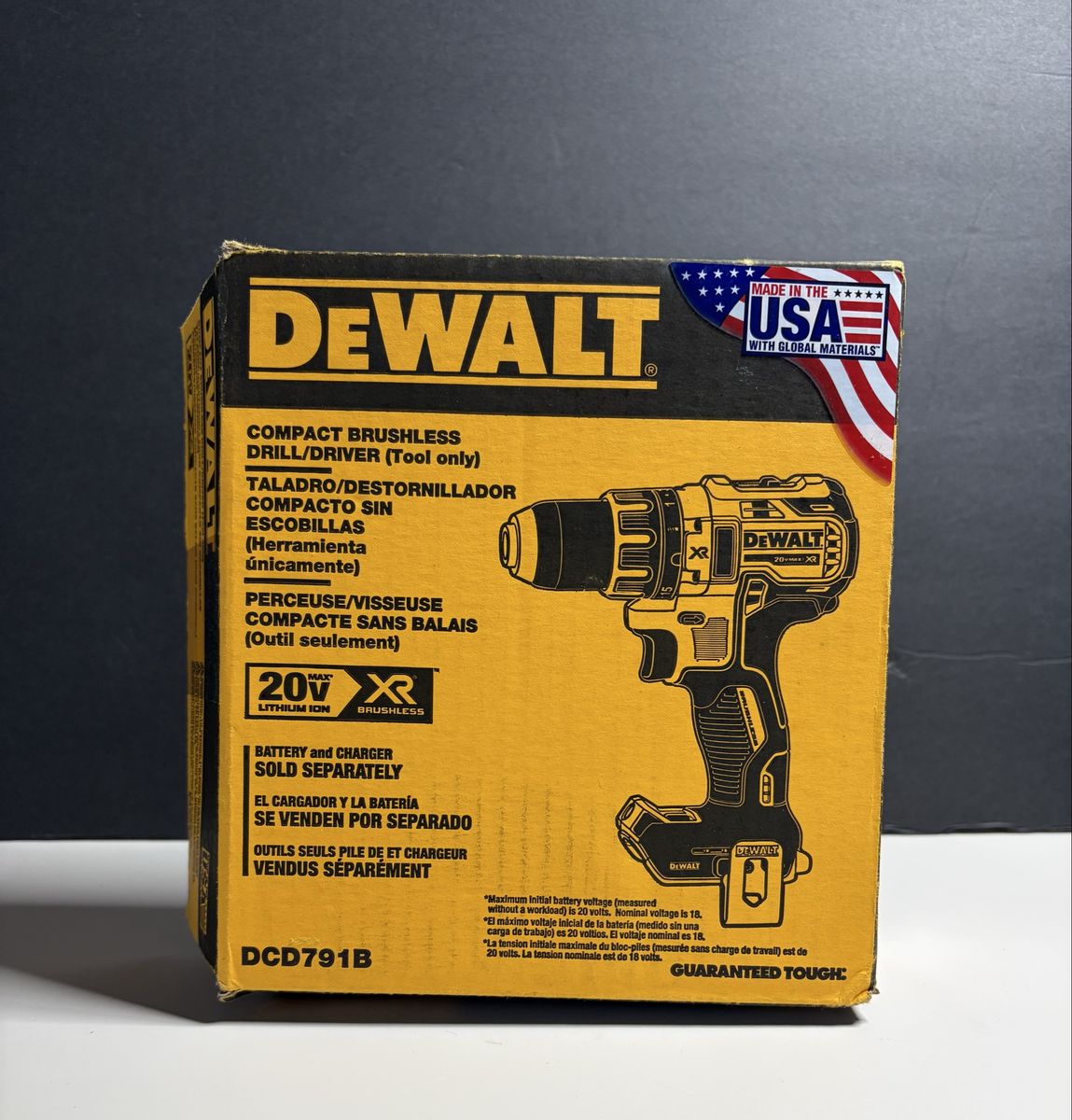 Dewalt 20V MAX XR Brushless Drill (Tool Only)