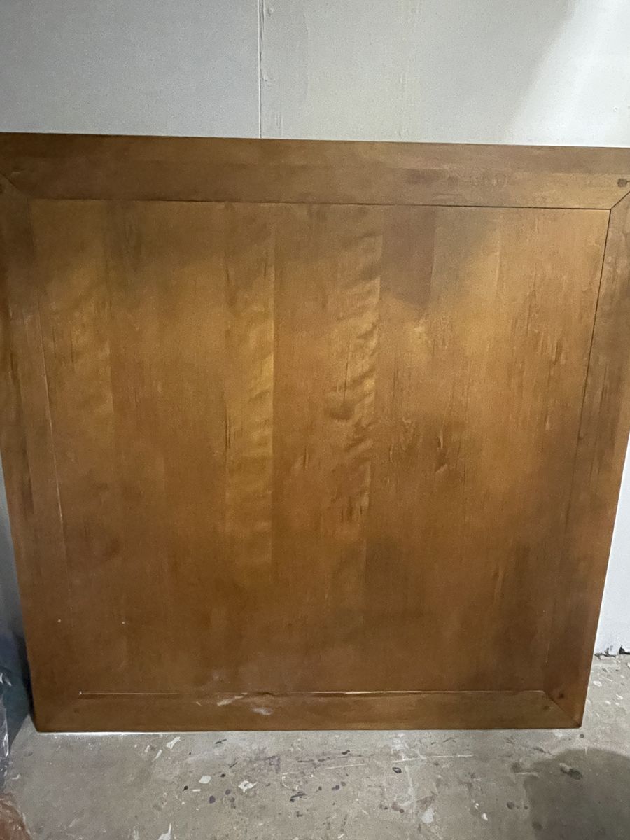 Square Wood Table / Dining Table Leaf - Medium Wood Finish