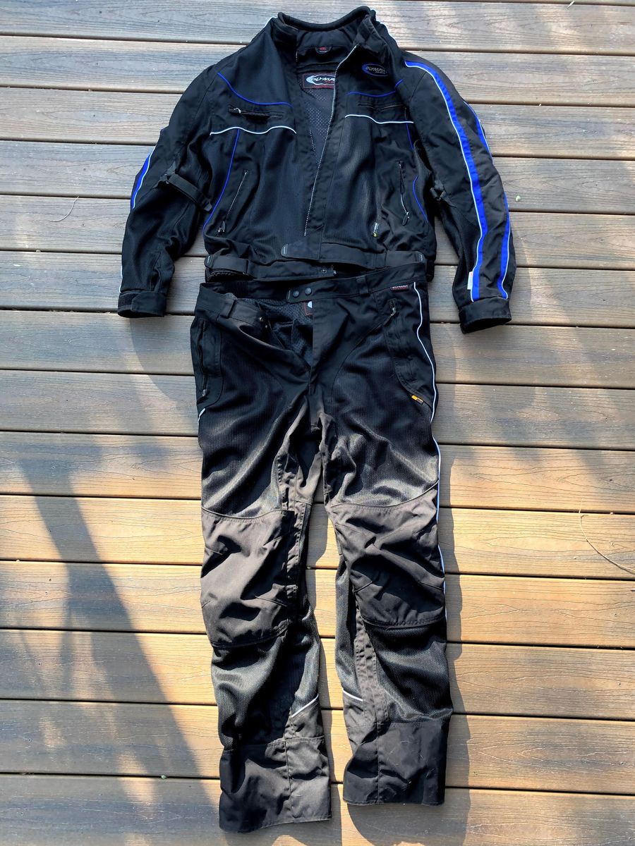 Olympia Mesh Motocycling Jacket and Pants with Insulating Liners