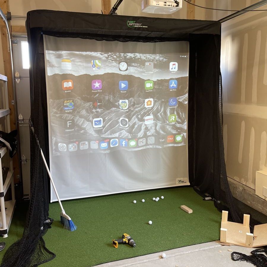 “The Net Return” Golf Net Simulator Series Home Practice Net & Impact Screen