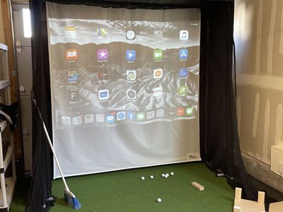 “The Net Return” Golf Net Simulator Series Home Practice Net & Impact Screen
