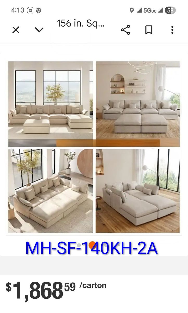 BONELESS CLOUD COUCH NIB