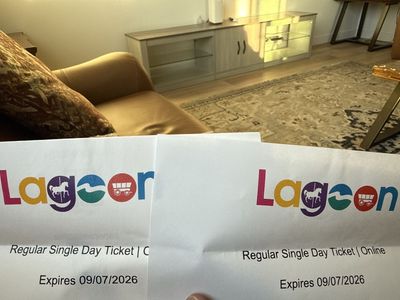 2 Lagoon Regular Single Day Tickets - Expires 09/07/2026