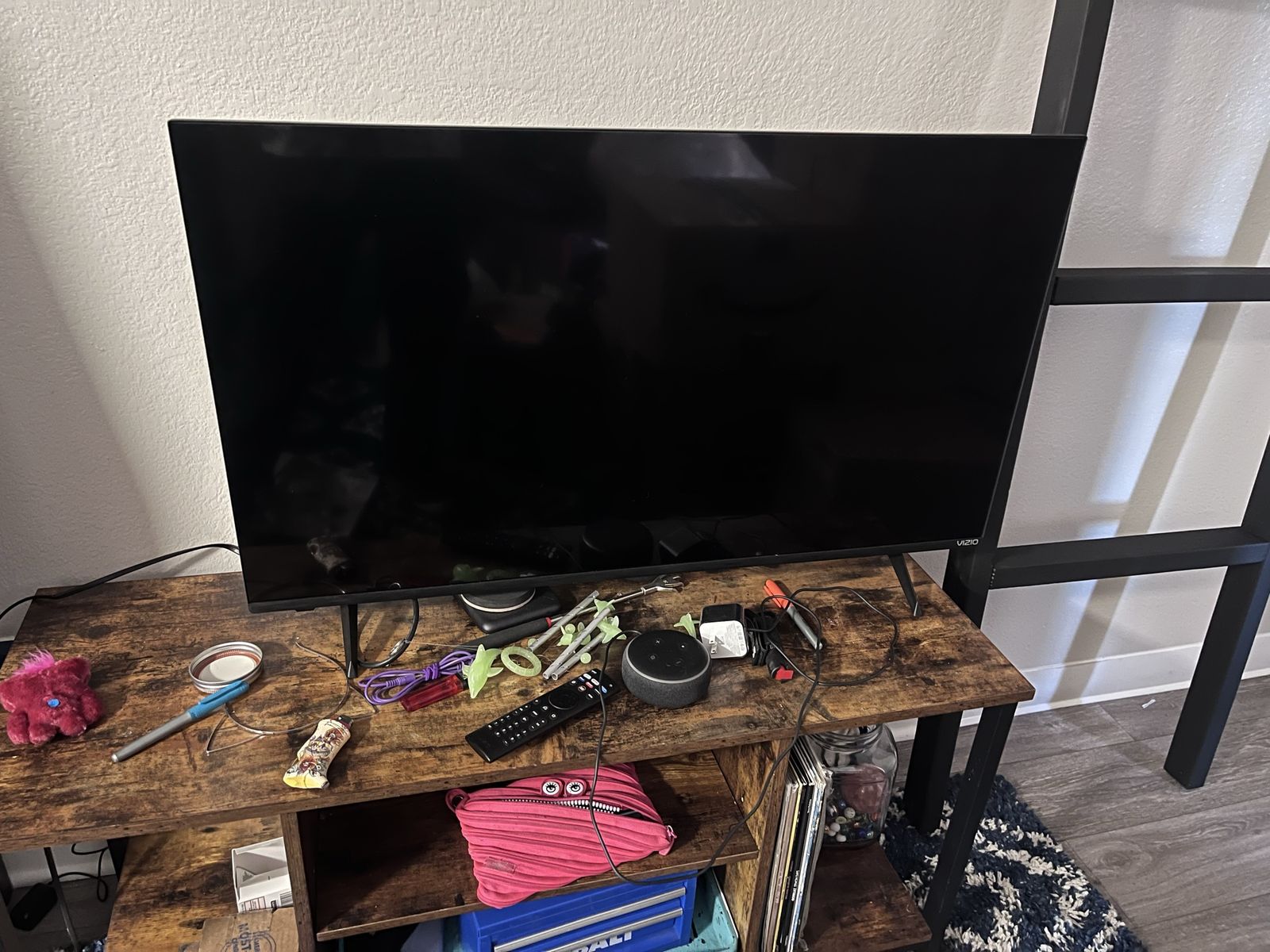 VIZIO living room television tv 35inches wide 20inches tall