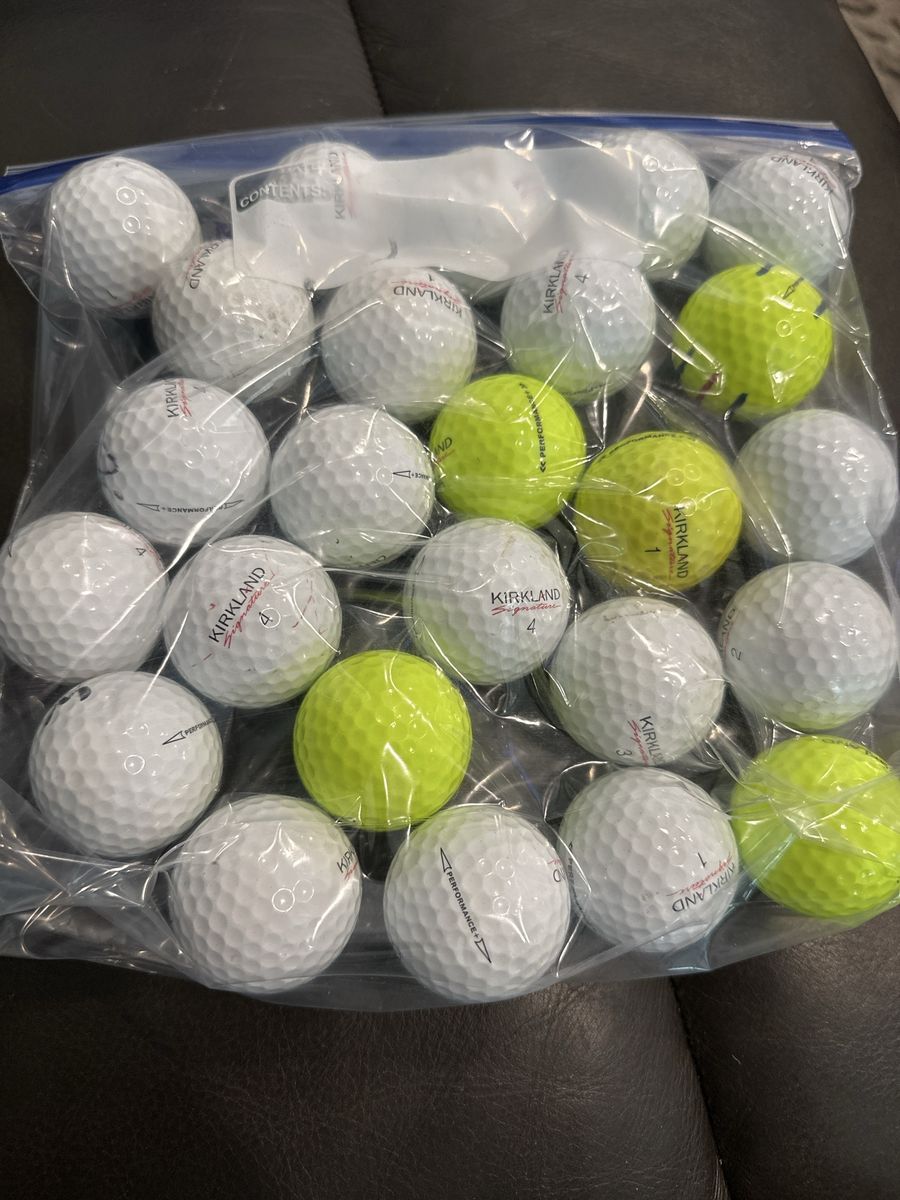 Kirkland Signature Golf Balls Lot White & Yellow Assorted Mix(25 count)