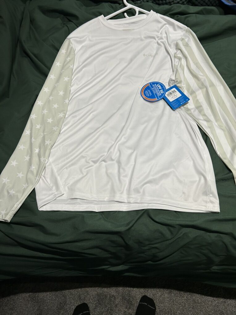 New Columbia UV Protection Fishing Shirt