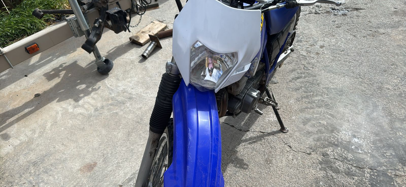 Yamaha TTR225 Blue Dirt Bike Motorcycle Pro Circuit Graphics - Great for Trail Riding
