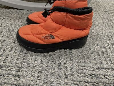 supreme northface orange nuptse bootie size 7