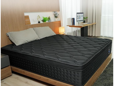 Queen 12 Inch Hybrid Mattress in a Box, Memory Foam Pocket Spring for Motion Isolation, Comfortable Medium Firm, Edge Support