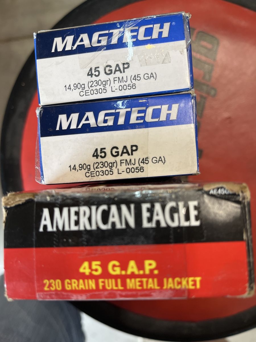 Magtech & American Eagle .45 GAP 230gr FMJ Ammunition - Mixed Lot