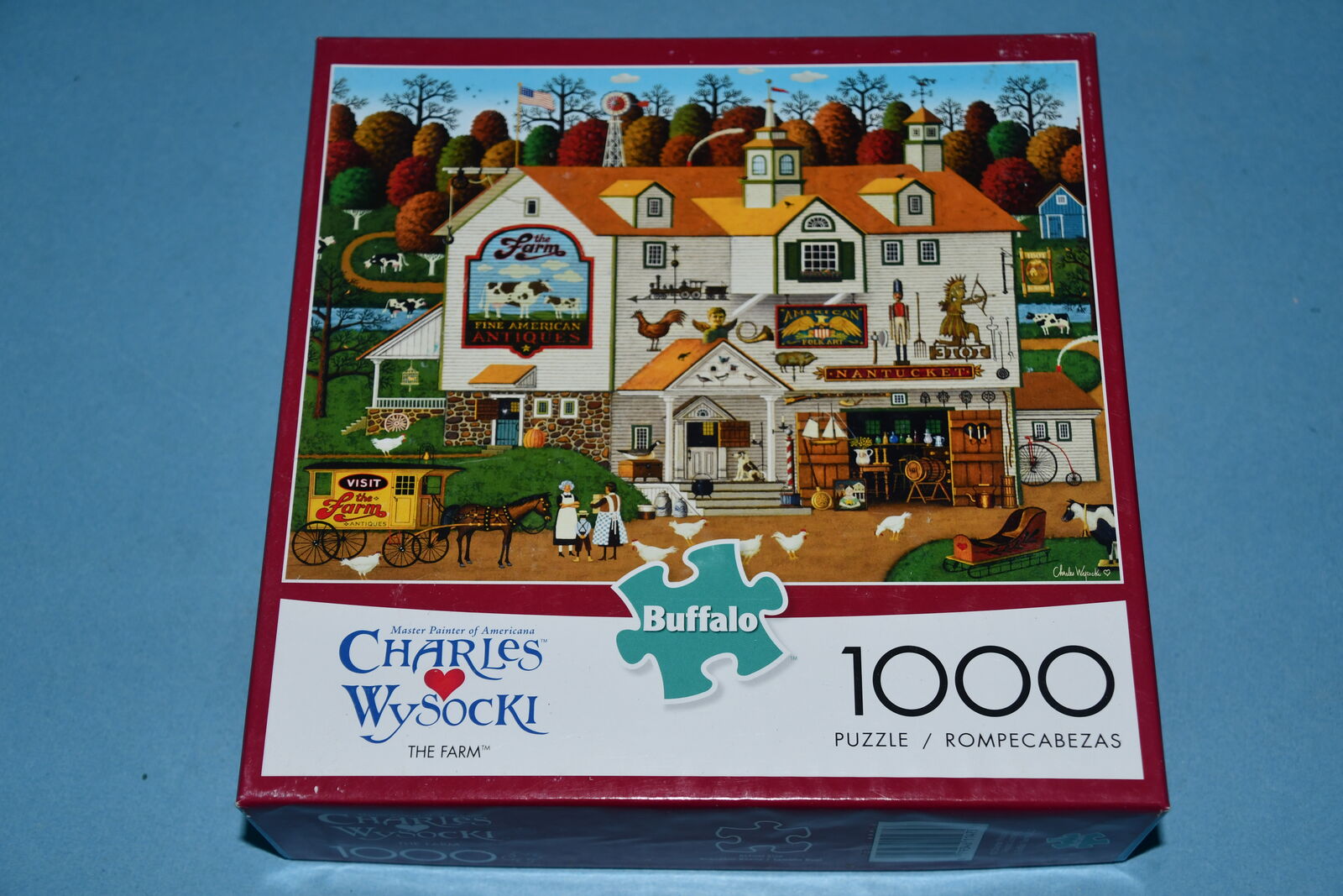 Wysocki "THE FARM" 1000 Piece Jigsaw Puzzle ~ COMPLETE
