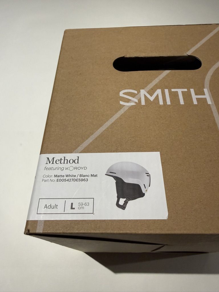 Smith Method Snow Helmet with Koroyd – Adult L – Matte White – New in Box