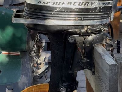 Mercury 6.0 hp outboard motor.
