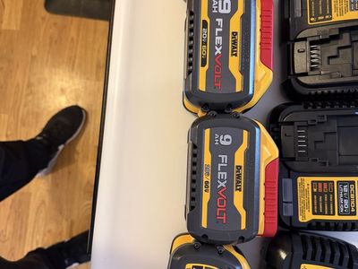 Dewalt Flexvolt batteries and chargers