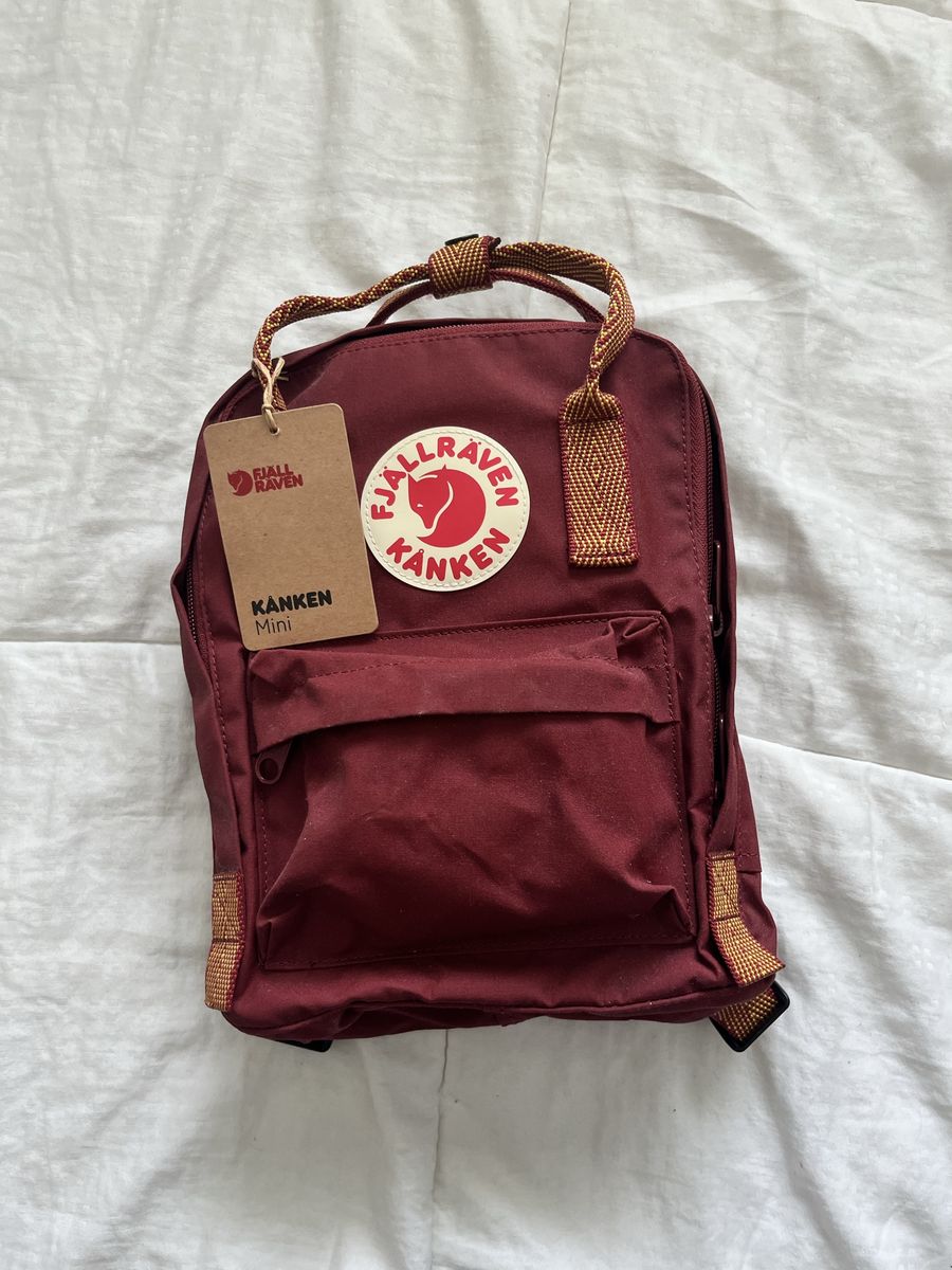 Fjallraven Kanken Mini Backpack Burgundy with Tags