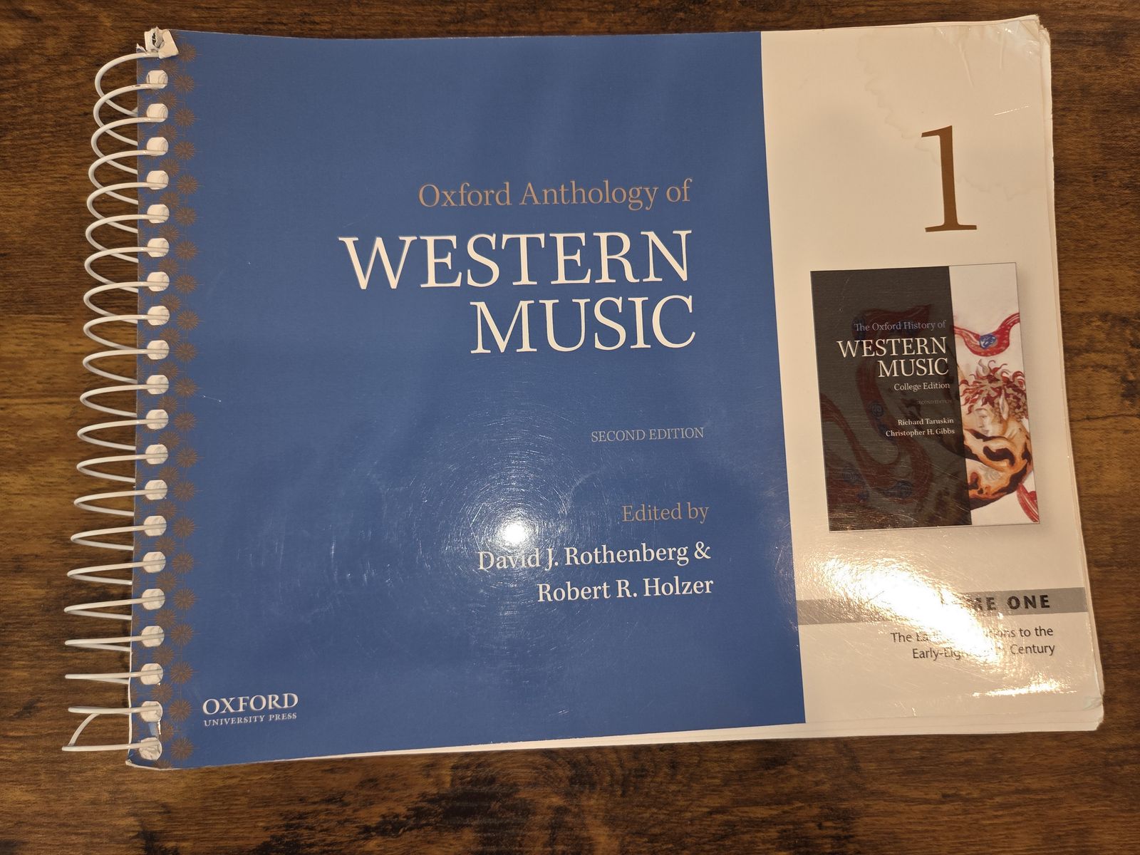 Oxford Anthology of Western Music 2nd Edition - Volume 1