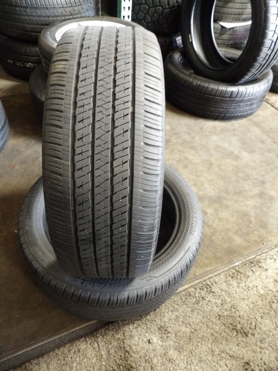 225/50R18 BRIDGESTONE TURANZA LL450 PAIR OF TWO USED TIRES