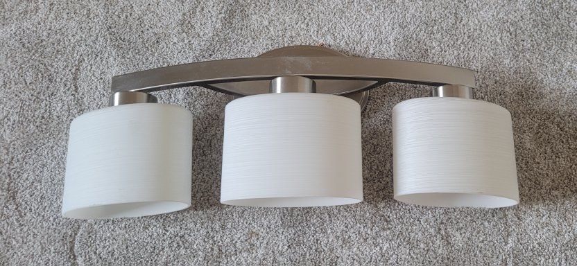 brushed nickel bathroom light