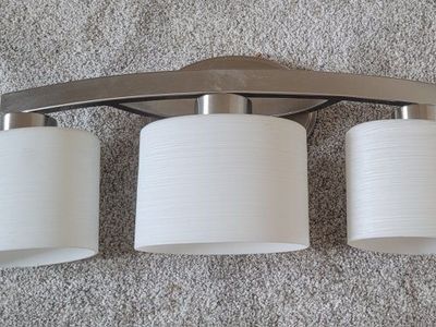 brushed nickel bathroom light