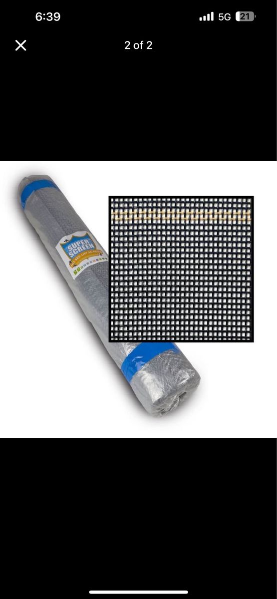 Durable Screen Mesh Roll Pet Screen 84"x50ft
