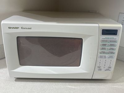 Sharp Counter White Microwave