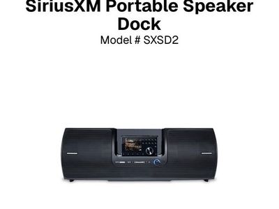 Sirius XM portable speaker