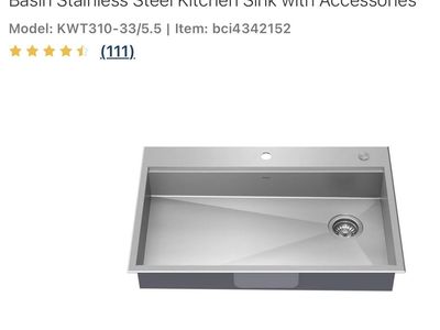 Kraus Core ADA Drop In Or Undermount Sink