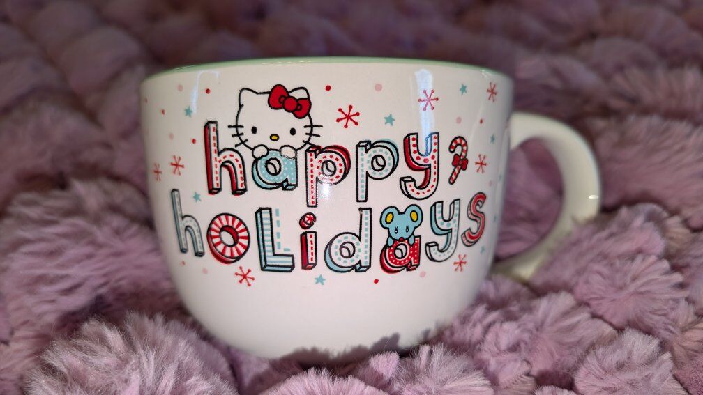 Hello Kitty Happy Holidays extra large 24oz Mug