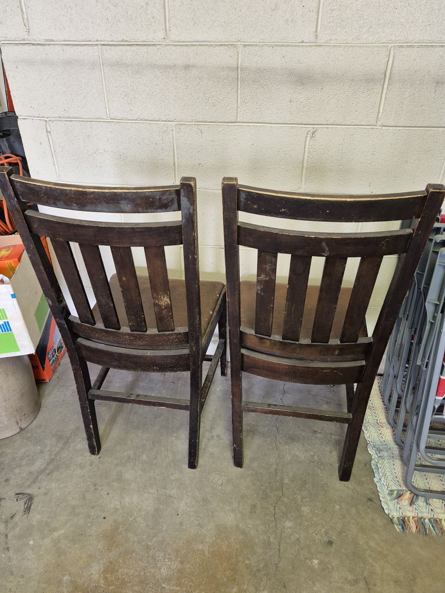 2  Vintage dining chairs from the Northwest Chair Co