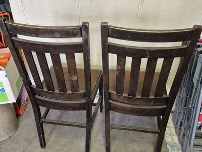 2 Vintage dining chairs from the Northwest Chair Co