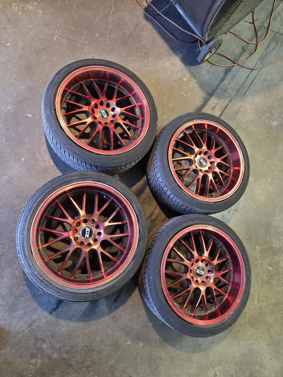 18x8.5 5 lug wheels & tires set