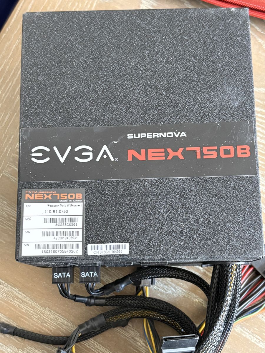 EVGA SuperNOVA NEX750B 750W 80+ Bronze Semi-Modular Power Supply – Tested Working $60 cash/venmo