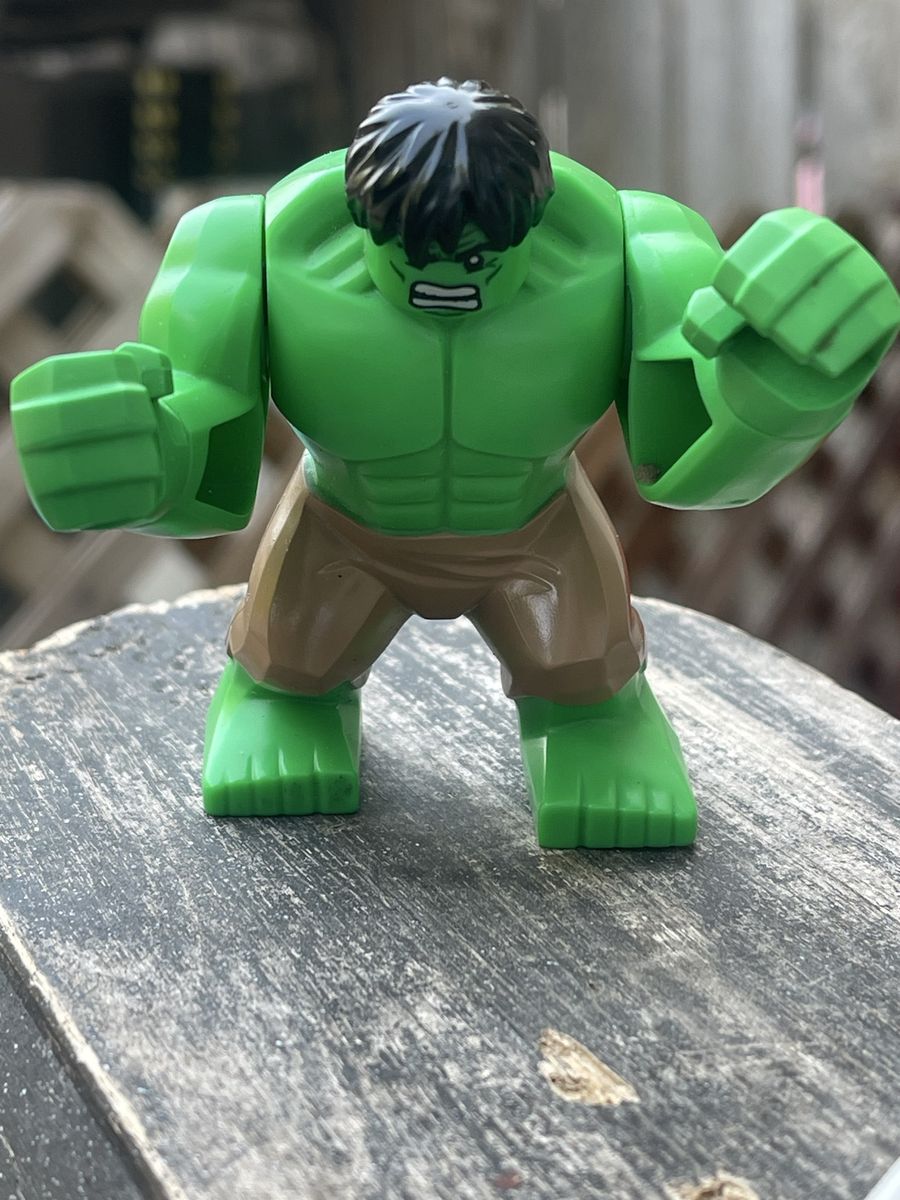 LEGO Marvel Super Heroes Hulk Big Figure Minifigure Green with Tan Pants 124J2