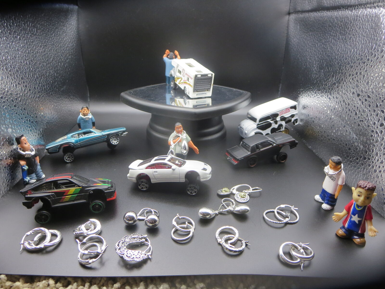 Beautiful sterling silver mini hoop earring sets