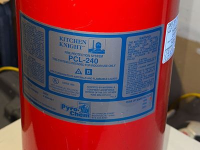 Kitchen Knight Fire Suppression Tank for a Commercial Hood System PCL-240