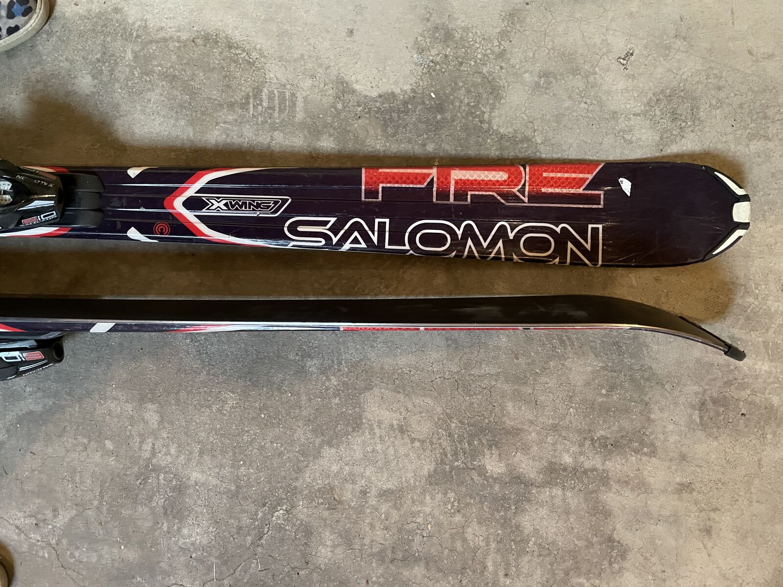 Alpine Downhill Salomon FRE Skies Xwing Fire 165 Skies with Salomon 610 Bindings In perfect like new condition