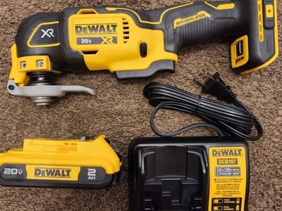 New DEWALT 20V MAX XR Brushless Oscillating Multi-Tool (DCS356) with 2.0Ah Battery & Charger