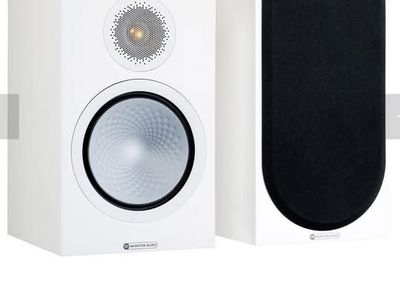 Monitor Audio Silver 100 7G – Premium Bookshelf Speakers – Like New – Includes 2 Sets of Stands