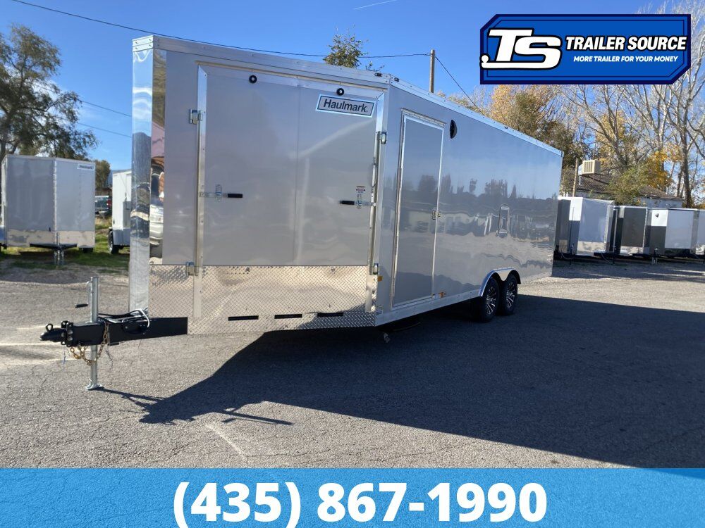 8.5x28 Haulmark Venture Snowmobile Trailer - 7'6" Interior - 10K GVWR Drive Over Fenders, Finished Interior, Nudo Floor