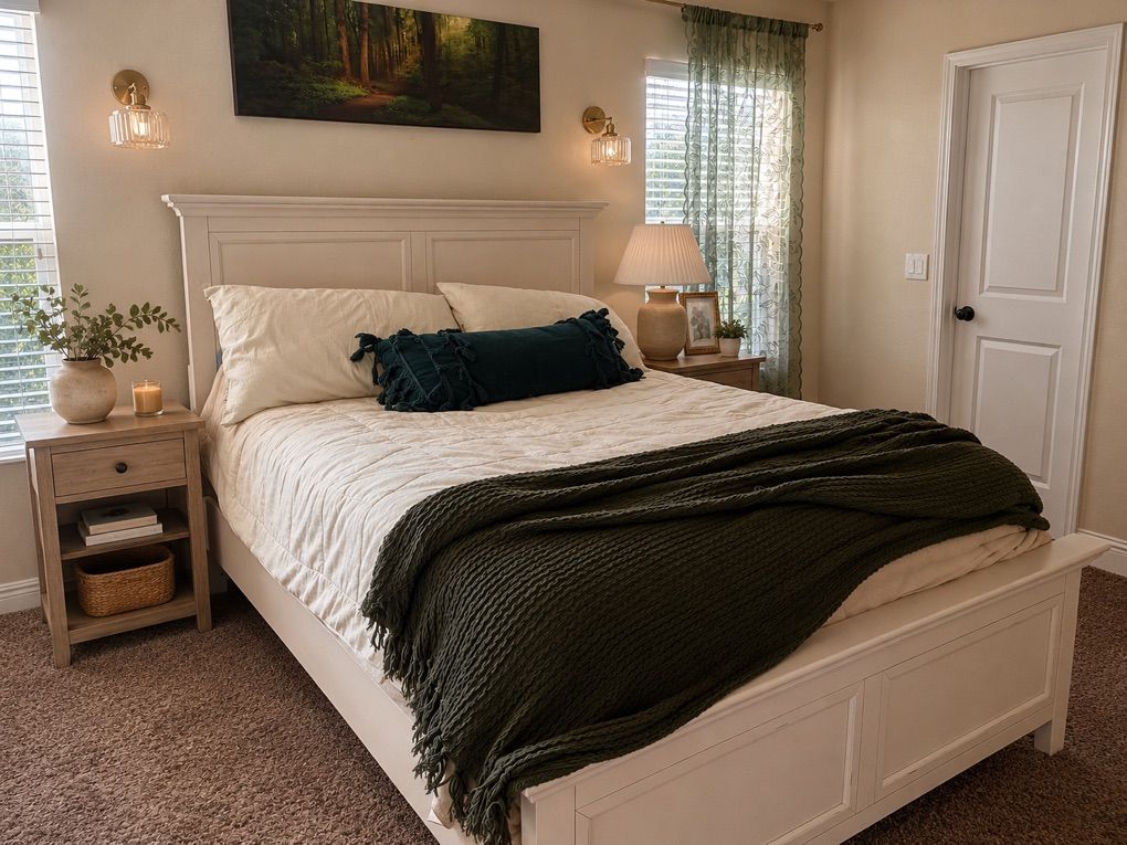 QUEEN bed frame And mattress For Sale