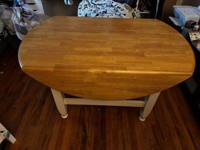 kitchen table sides fold up and down with chairs