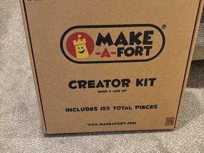 Make-A-Fort Creator Kit - 159 Total Pieces, Ages 8 and Up